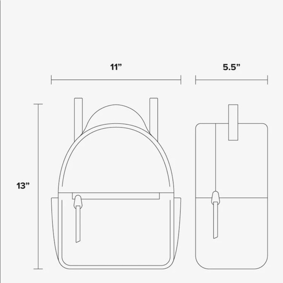New stone creme color travel backpack - Picture 6 of 8
